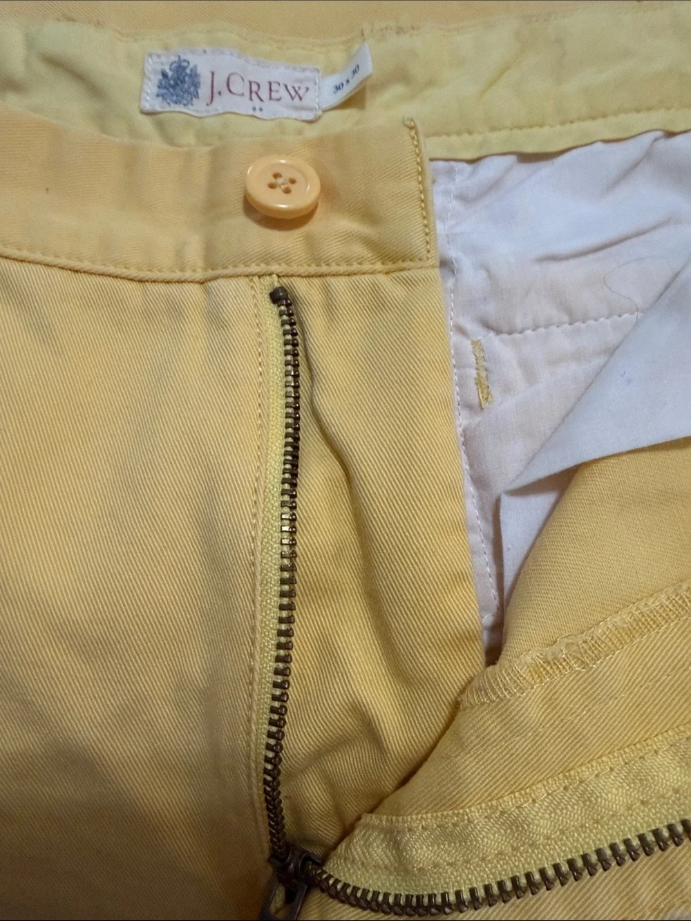 J. Crew Yellow Men's Chino Pants